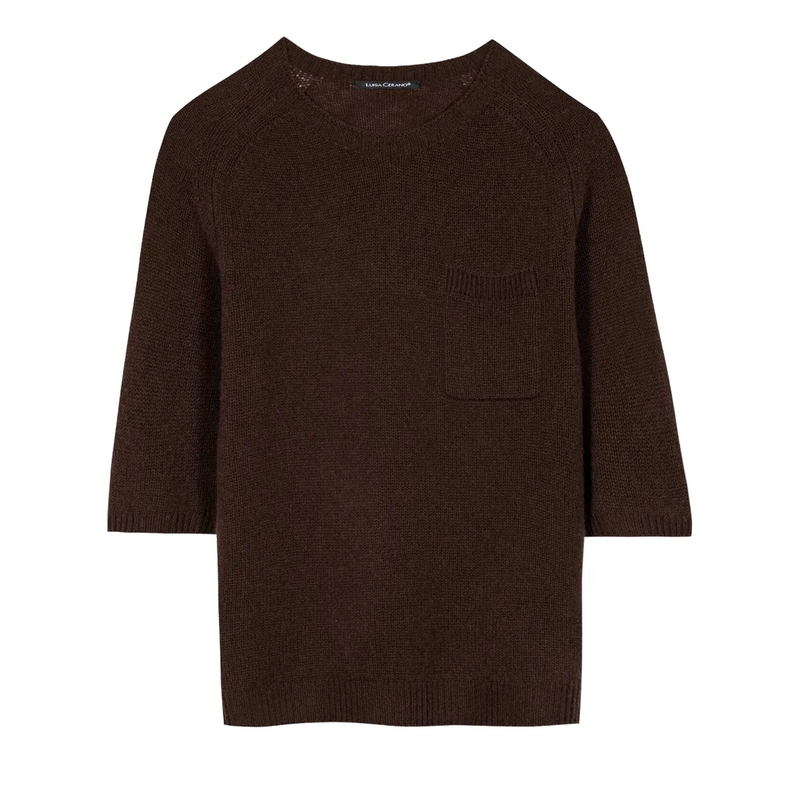 Luisa Cerano Trui Pullover aus Kaschmir-Mix marone