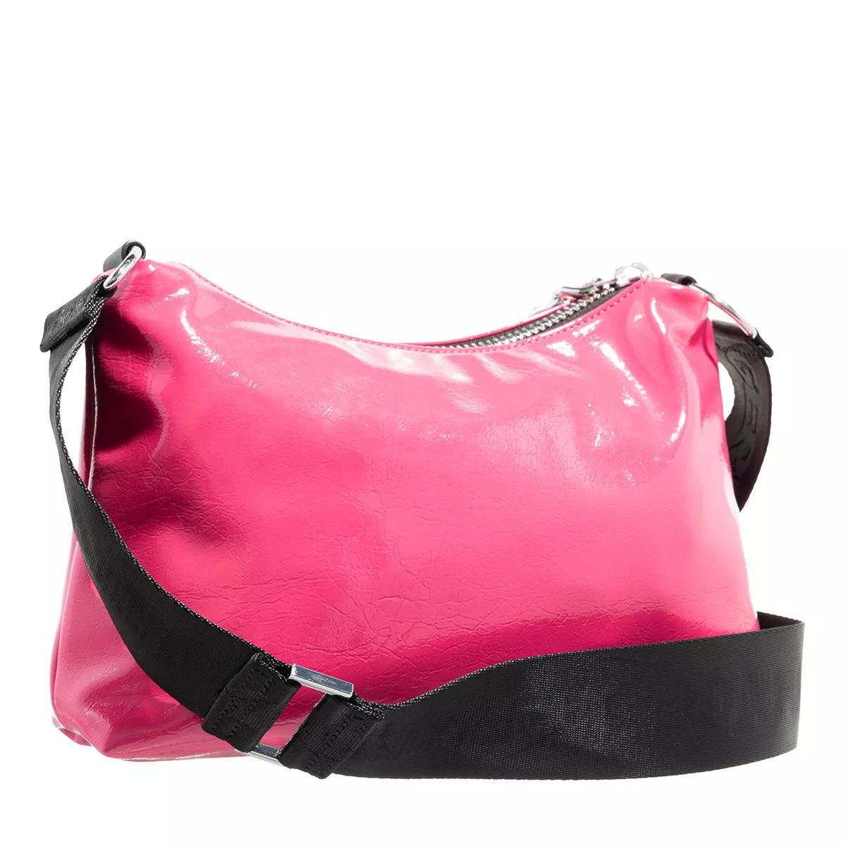 Karl Lagerfeld Jeans Crossbody bags Tech Leather Small Hobo in roze