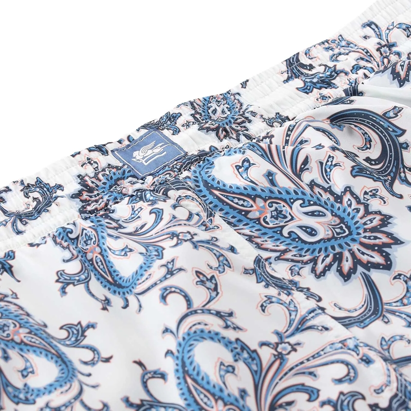 Etro Bermuda Badehose mit Paisley-Muster weiß(Image 4)
