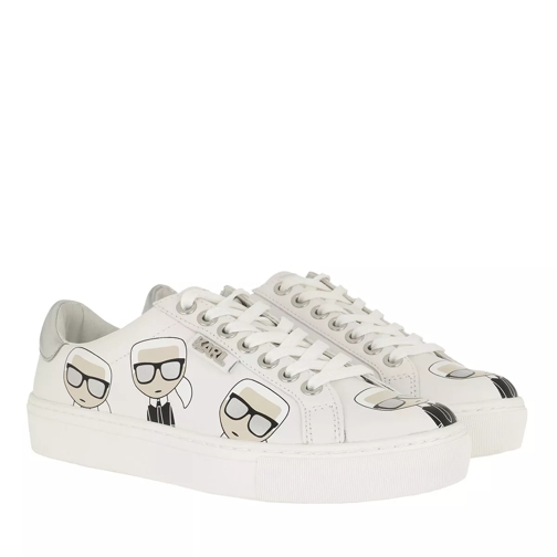 Karl Lagerfeld KUPSOLE Multikonic Karl Lo Lace White Leather Low-Top Sneaker