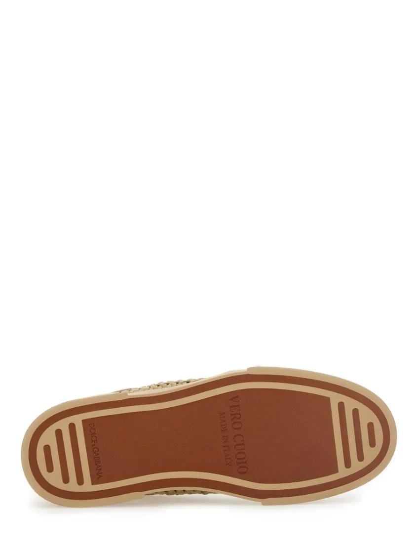 Thumbnail - Dolce&Gabbana Low-Top Sneaker - Woven Portofino Sneaker - Gr. 40 (EU) - in Braun - für Damen
