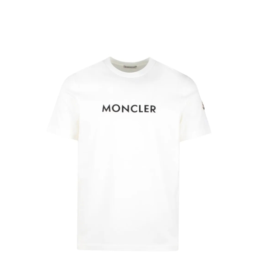 Moncler Rubber Logo T-Shirt White T-Shirts