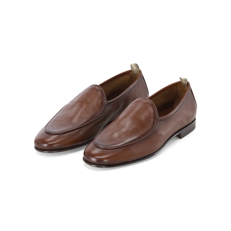 Officine Creative Schnürschuhe Loafer aus Leder braun