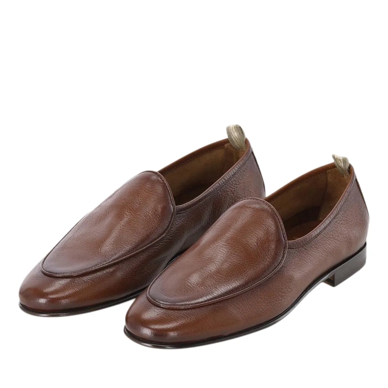 Officine Creative Schnürschuhe Loafer aus Leder braun