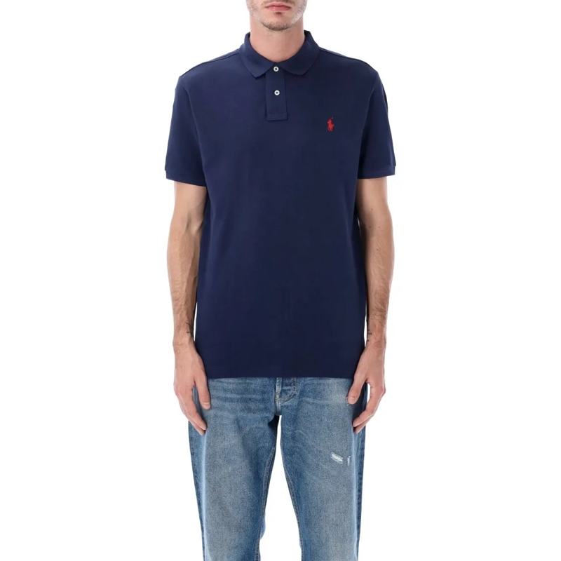 Polo Ralph Lauren Polohemd Slim-Fit Cotton Piqué Polo Shirt Blue