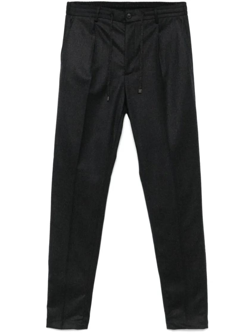Thumbnail - Peserico - Pleat-Detail Trousers - Größe 54 - grau