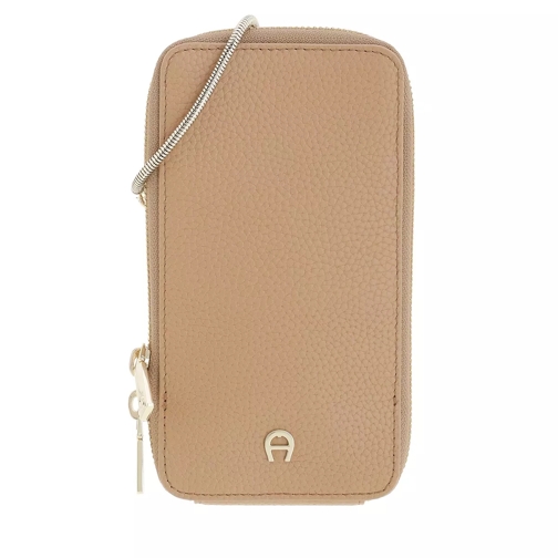 AIGNER Fashion Phone Pouch Cardboard Beige Sac pour téléphone portable