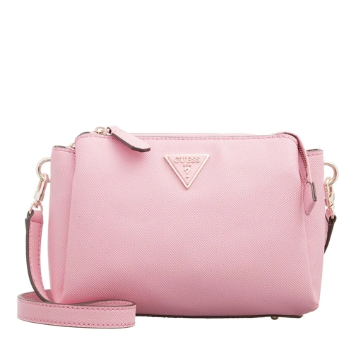 Guess Noelle Tri Compartment Xbody Pink Crossbody Bag