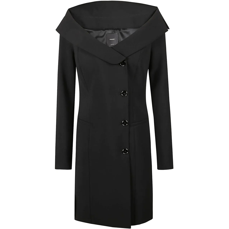 Pinko Robe midi Rosemarie Mini Dress Black schwarz