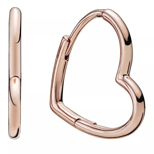 Pandora Asymmetrisches Herz Ohrringe 14k Rose gold-plated unique metal blend Ring