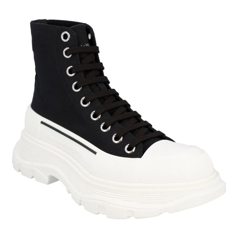 Alexander McQueen Sneaker basse Tread Slick Boot In Black/White Black