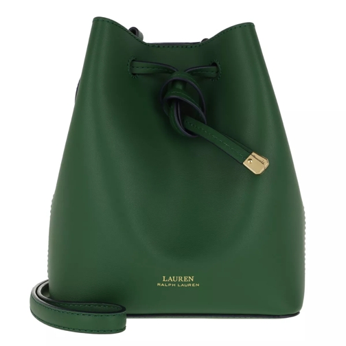 Lauren Ralph Lauren Dryden Debby II Drawstring Mini Green Clover/Navy Bucket Bag