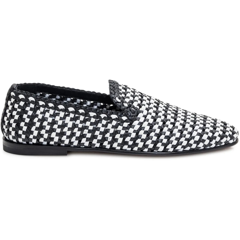 Dolce&Gabbana Loafer Pantofola Intreccio schwarz