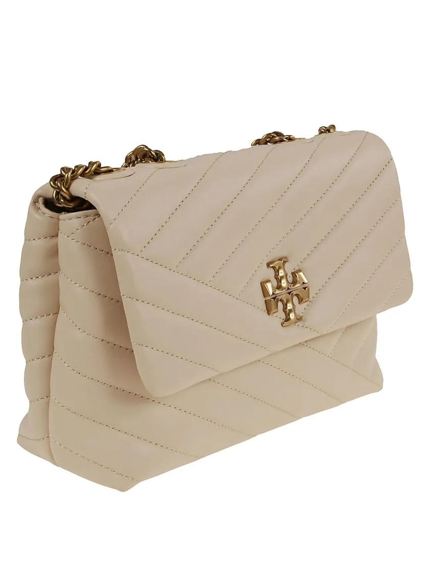 TORY BURCH Hobo bags Kira Chevron Small Convertible Shoulder Bag in beige