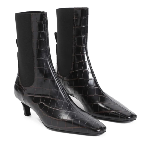 TOTEME The Mid Heel Boots Black Stivale