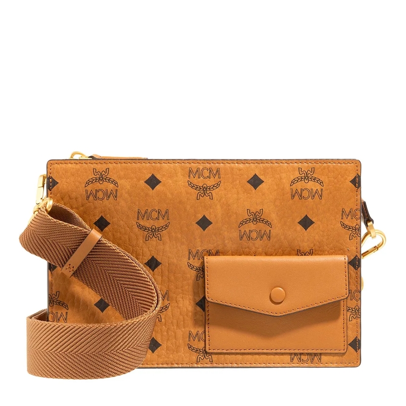 MCM Crossbodytas Aren Vi Crossbody Sml Co Cognac