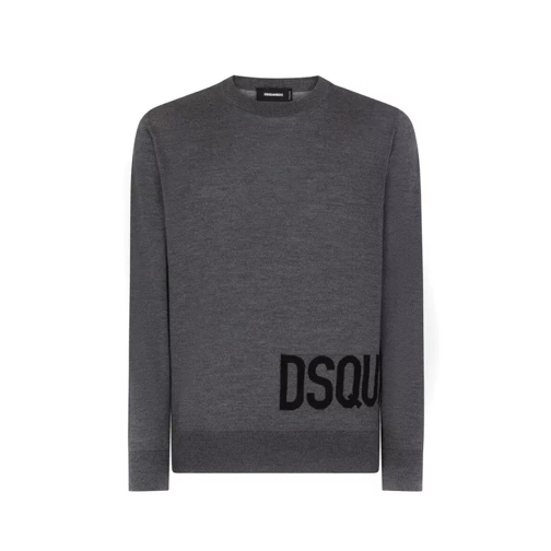 Dsquared2 Grey Wool Sweater Grey 