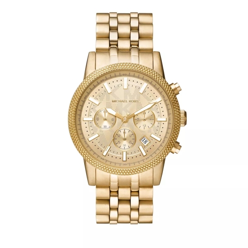 Michael Kors Hutton Chronograph Stainless Steel Watch Gold Chronograph