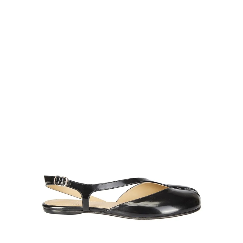 Maison Margiela Ballerines Tabi Flat Slingback With Distinctive Split-Toe Des Grey