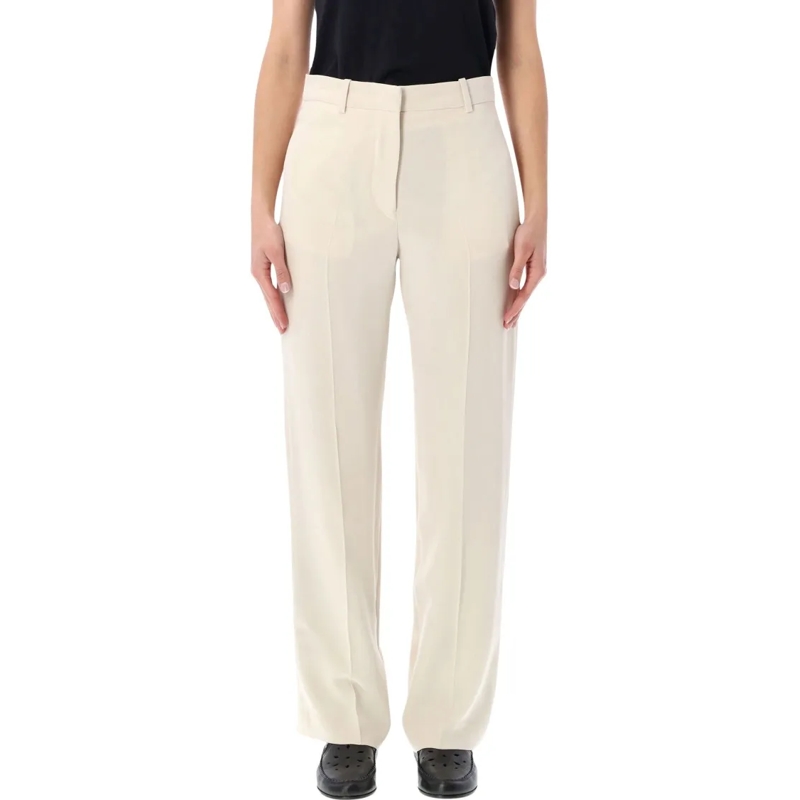Isabel Marant  Noanda Fluid Crepe Trousers Neutrals