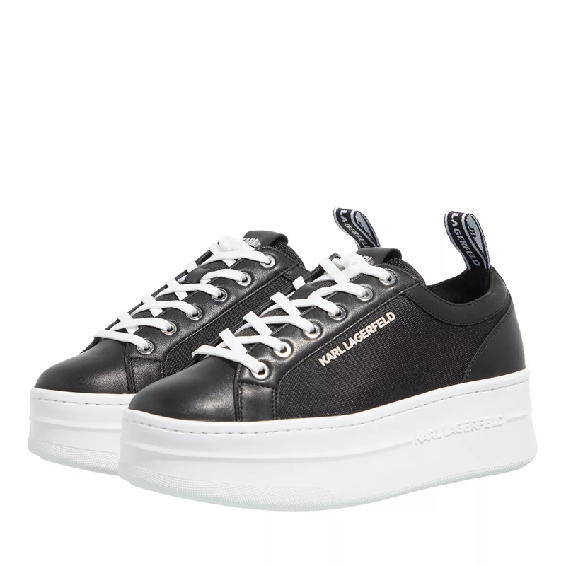Karl Lagerfeld Plateau-Sneaker Kobo Iii Lo Lace Black Nylon Textile