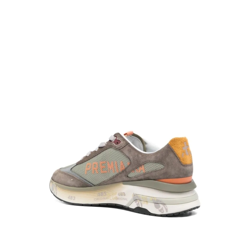 Premiata Lage-top sneaker Brown Suede Sneakers Grey