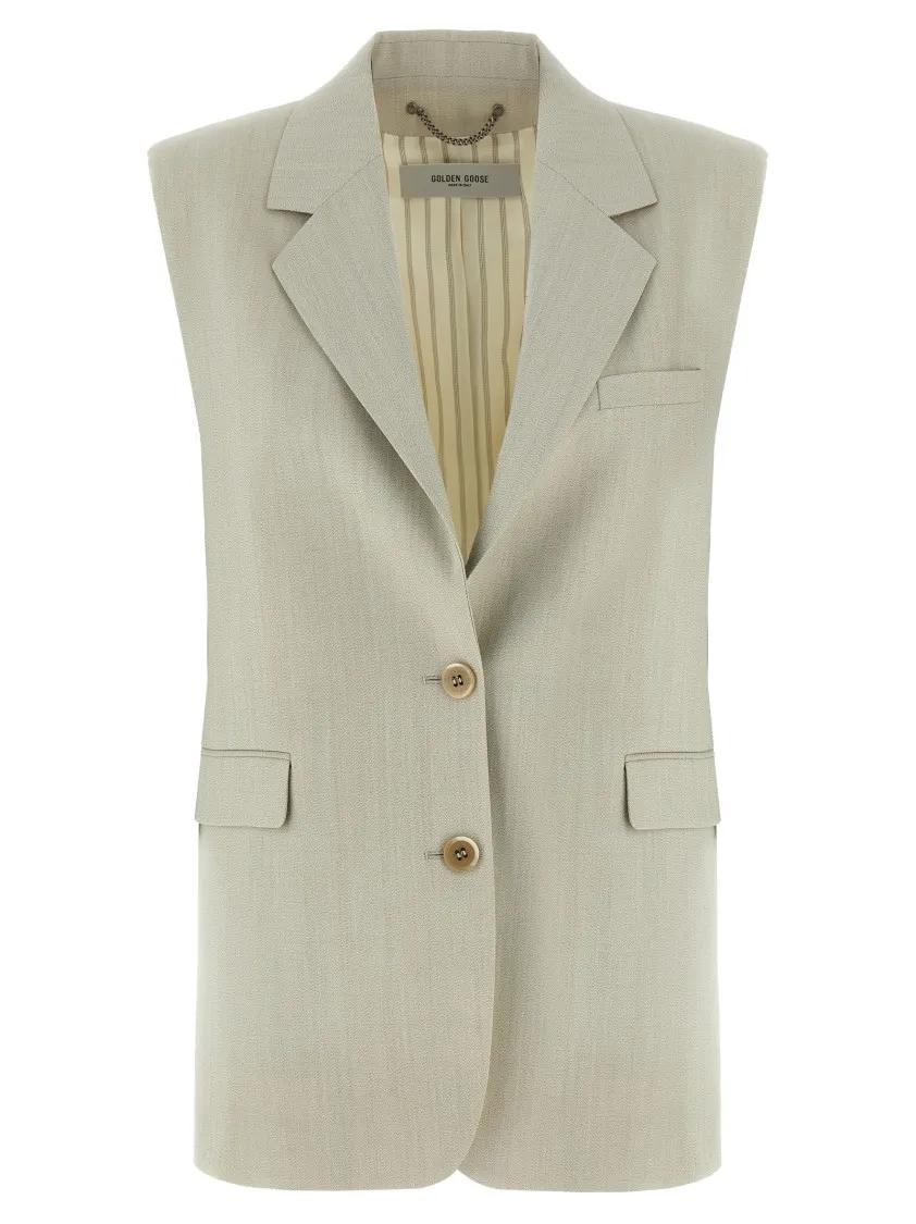 Thumbnail - Golden Goose - Nicole' Vest - Größe 40 - beige