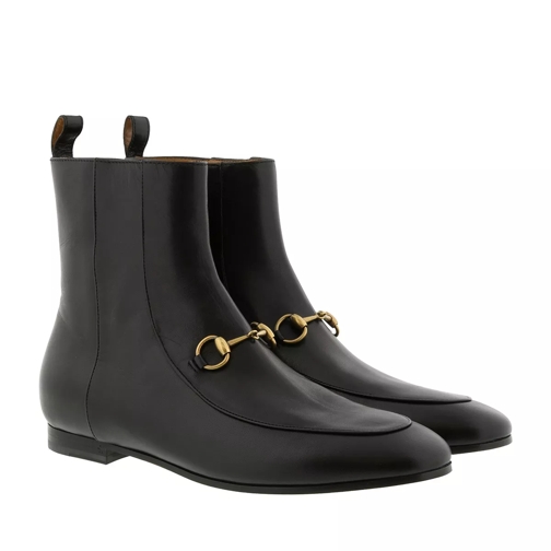 Gucci W Jordaan Bootie Leather Black Ankle Boot