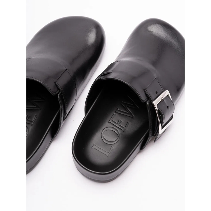 Loewe `Ease` Buckle Mules Black | Mules