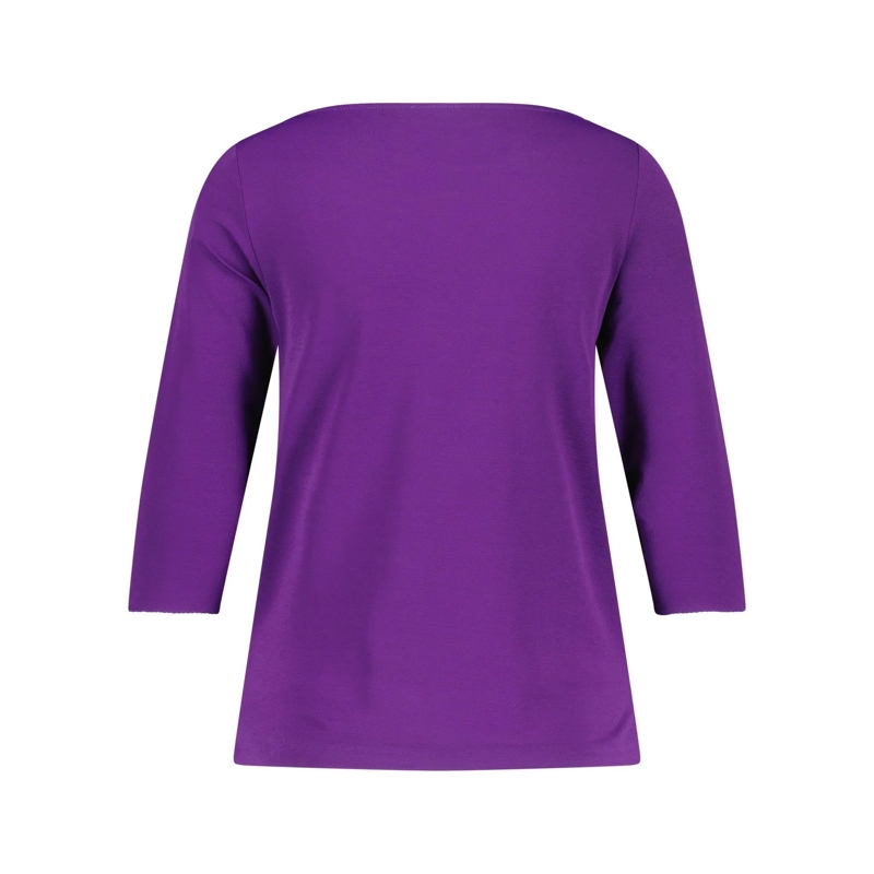 Kimmich Trikot T-shirt à manches 3/4 Shirt aus Viskose-Crêpe weiß(Image 4)