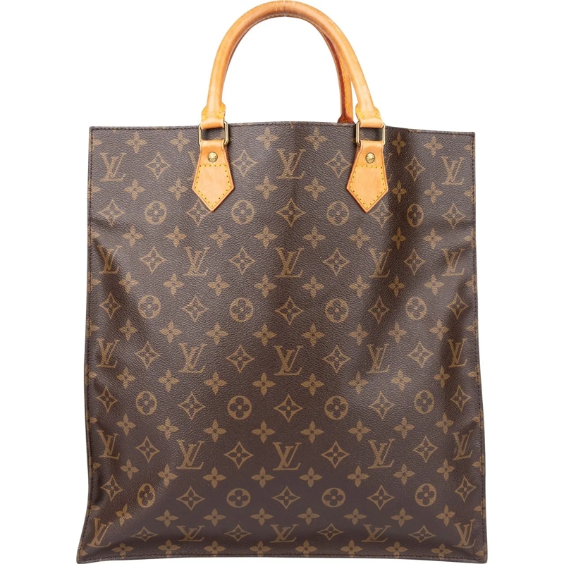 Louis Vuitton Schultertasche Louis Vuitton Canvas Monogram Sac Plat Handbag mehrfarbig