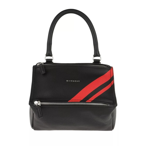 Givenchy Small Pandora Bag Leather Black/Red Borsetta a tracolla