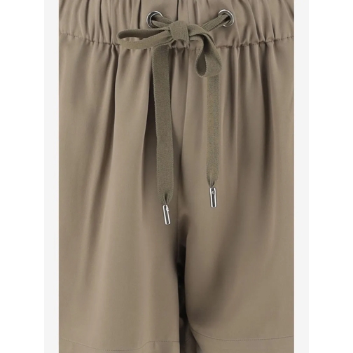 Sa Su Phi Legere Shorts Valentina Silk And Viscose Shorts Green (Image 3)