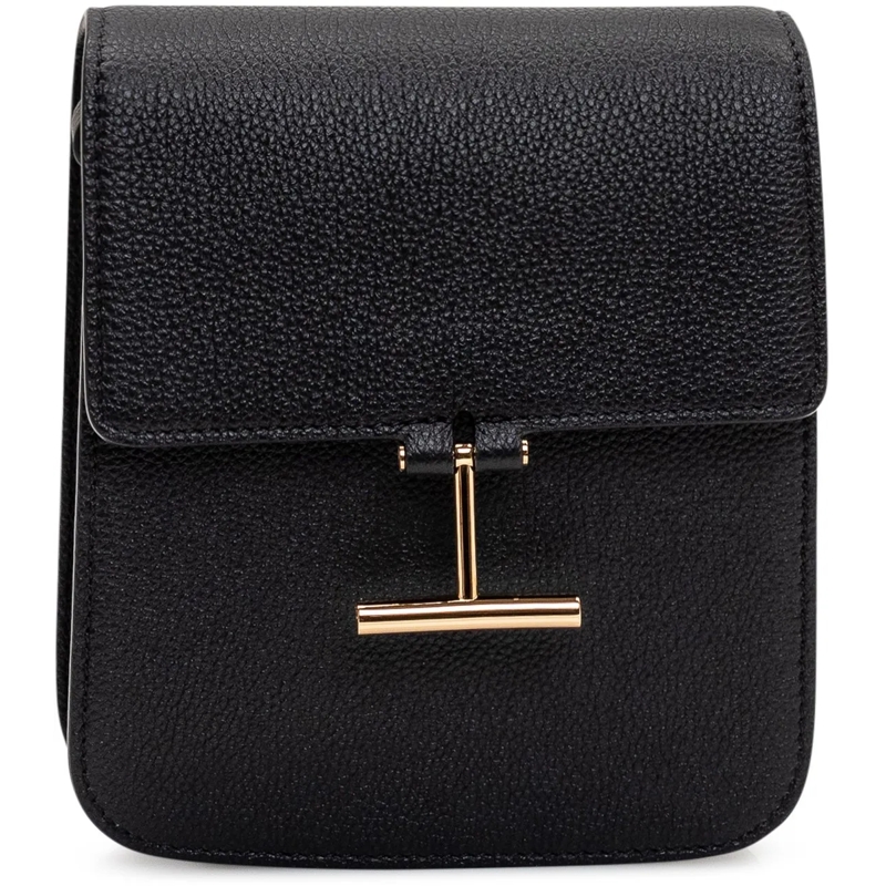 Tom Ford Sac à bandoulière Grain Bag on Strap schwarz