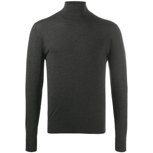 Dolce&Gabbana Pullover Grey Virgin Wool Roll Neck Jumper Grey