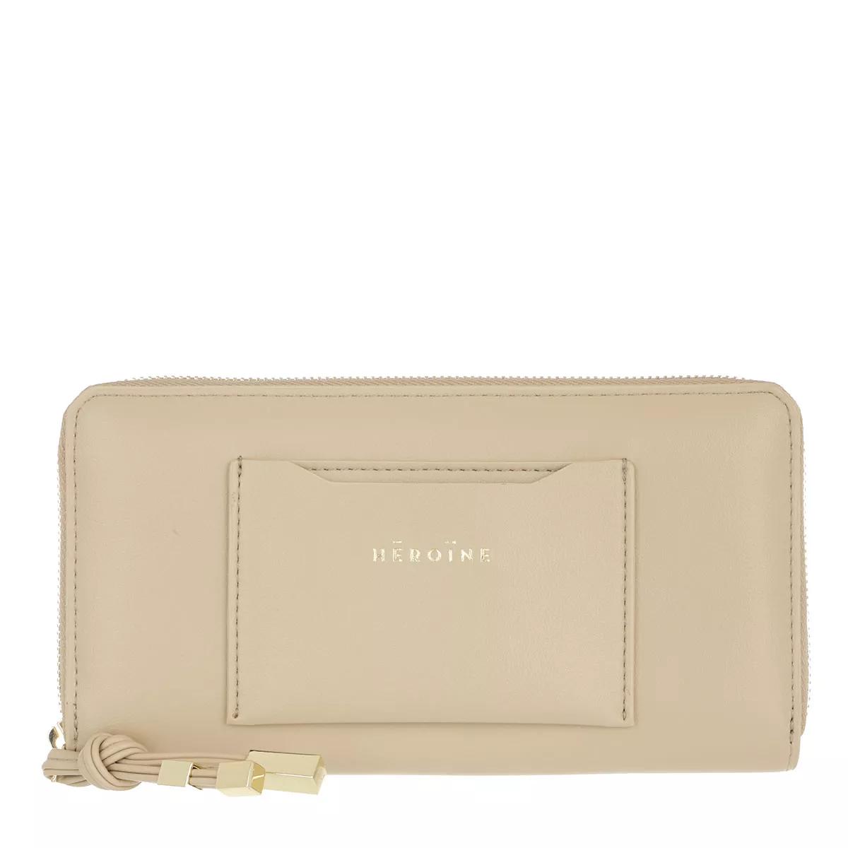 Maison Héroïne Portemonnaie - Eva Ziparound Wallet - Gr. unisize - in Beige - für Damen