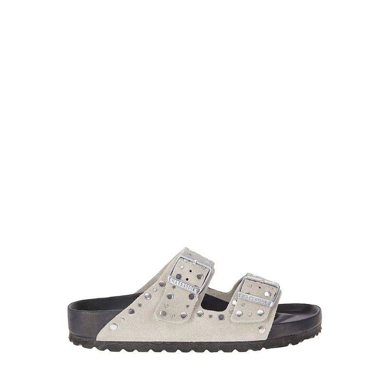 Birkenstock Sandalen Suede Leather Sandals Grey