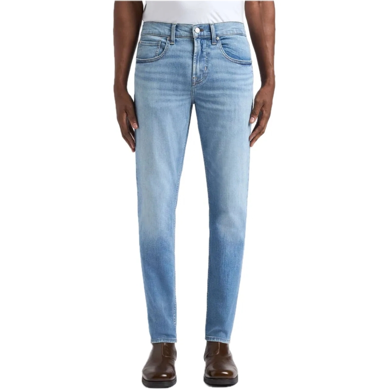 Seven for all Mankind Tapered-Jeans Slimmy Tapered Raincloud 1vv blau