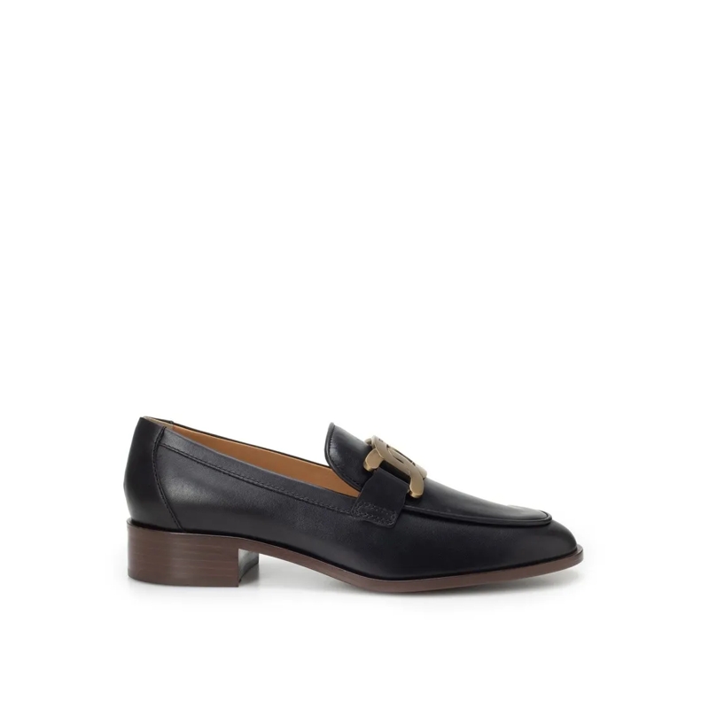 Tod's Ballerinas Leather Loafers Black