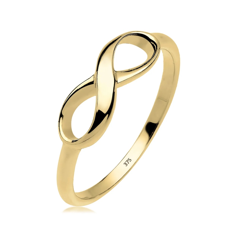 Elli Ring Ring Infinity Unendlichkeit 375 Gelbgold gold