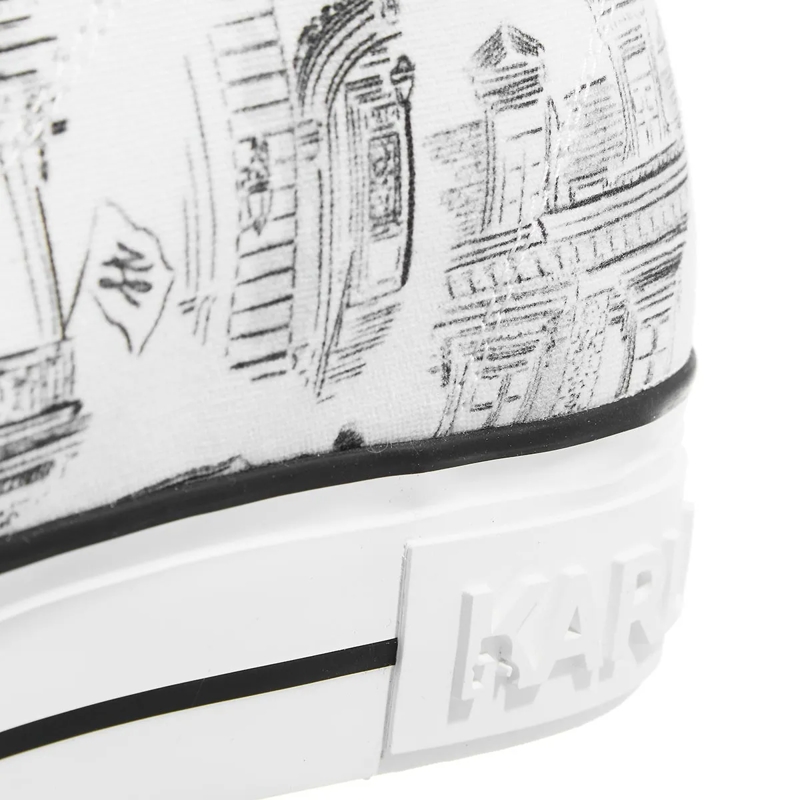 Karl Lagerfeld Low-Top-Sneaker Kampus Max  Jorge Parra Print Hi White Canvas(Image 10)