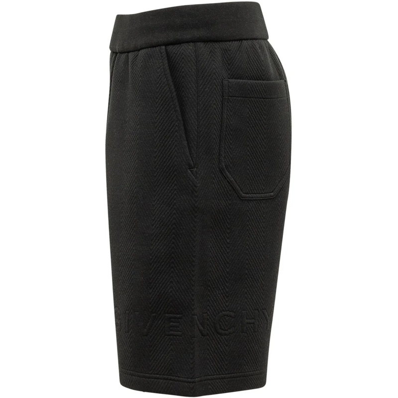 Givenchy Shorts Shorts Quilted con Logo Tono su Tono schwarz(Image 3)