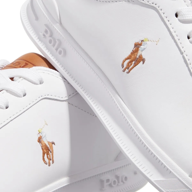 Polo Ralph Lauren Sneaker basse Hrt Ct II Sneakers High Top Lace White/Tan(Image 3)
