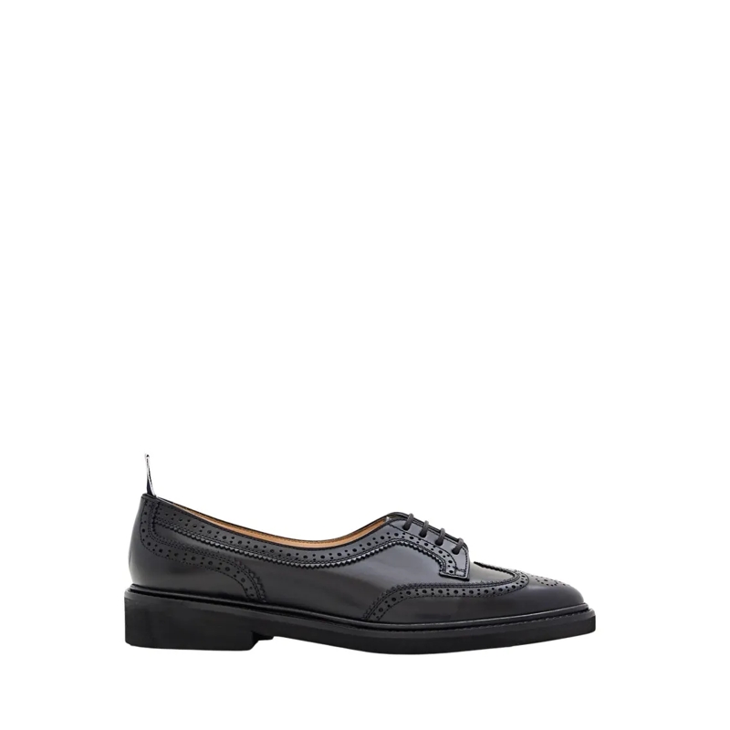 Thom Browne Ballerines Low Throat Wingtip Brogue Black