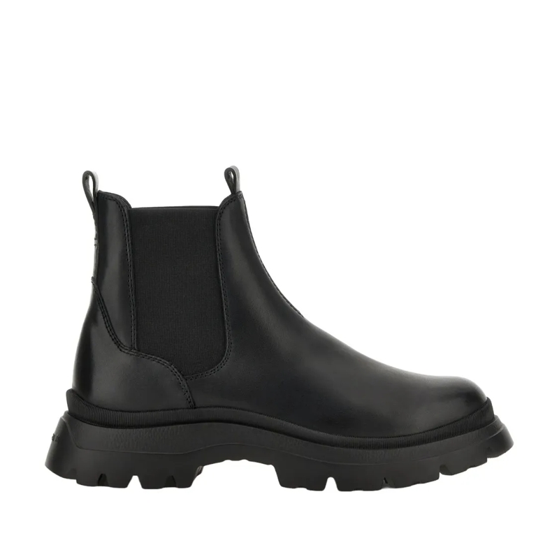 Hogan Stiefel H692 Chelsea Boots With Elastic Side Panels Black