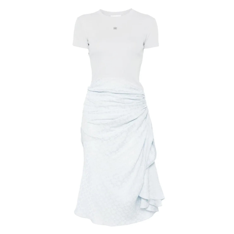 Givenchy Robe midi Light Blue Midi Dress White