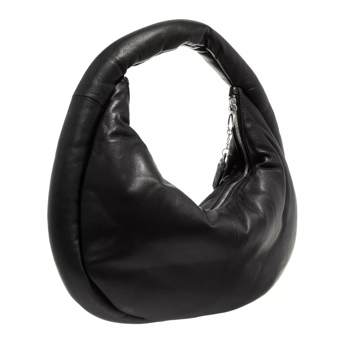 LES VISIONNAIRES Hobo bags Romy Puffy Leather in zwart