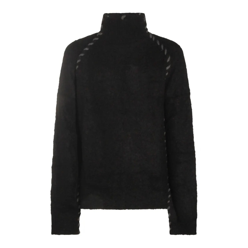 Thom Krom Trui Black Wool Knitwear Black