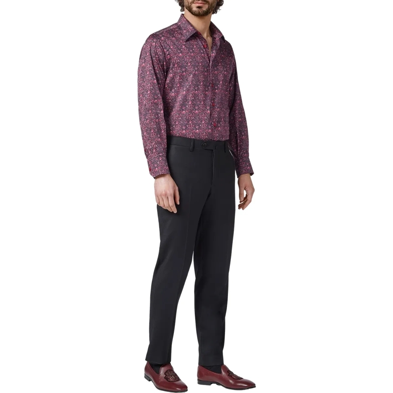 BILLIONAIRE Hemd Hemd Slim Fit Crest rot(Image 3)