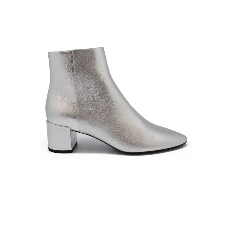 Saint Laurent Stiefel Loulou 50 Ankle Boots White